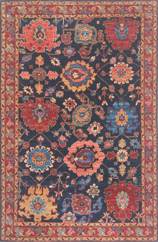 Opulent Elegance: Handwoven Woolen Masterpiece 94SK799 - 4 X 6