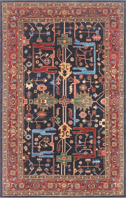 Exquisite Traditional Woolen Rug 94SK826 - 4 X 6