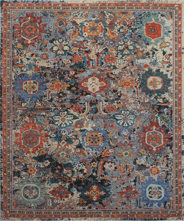 Mosaic Majesty Woolen Rug 98SK110 - 9 X 10
