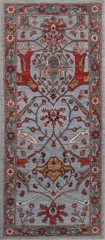Elegance in Tradition: Handcrafted Woolen Rug 98SK357 - 3 X 6