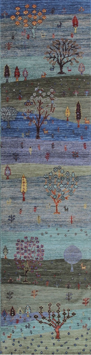 Tranquil Landscape Woolen Rug 98SK366 - 3 X 10