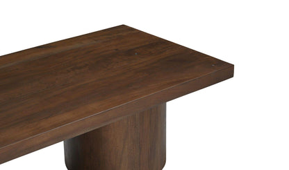 60" Warm Brown Mango Wood Coffee Table
