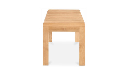 60" Natural Solid Oak Bench