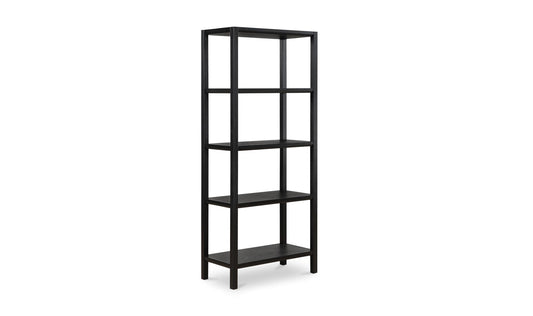35" Black Bookcase