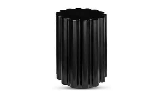15" Black Concrete Side Table
