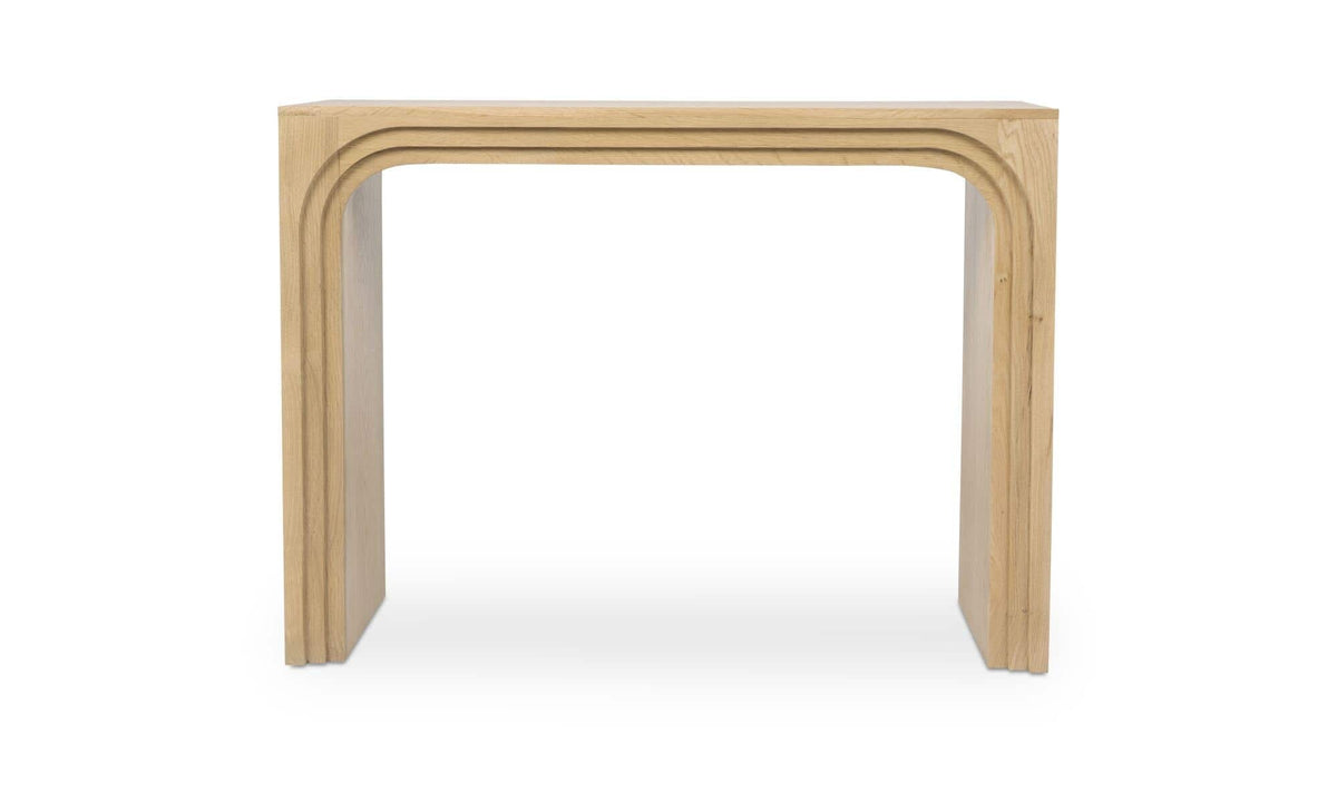 43" Natural Solid Oak Console Table
