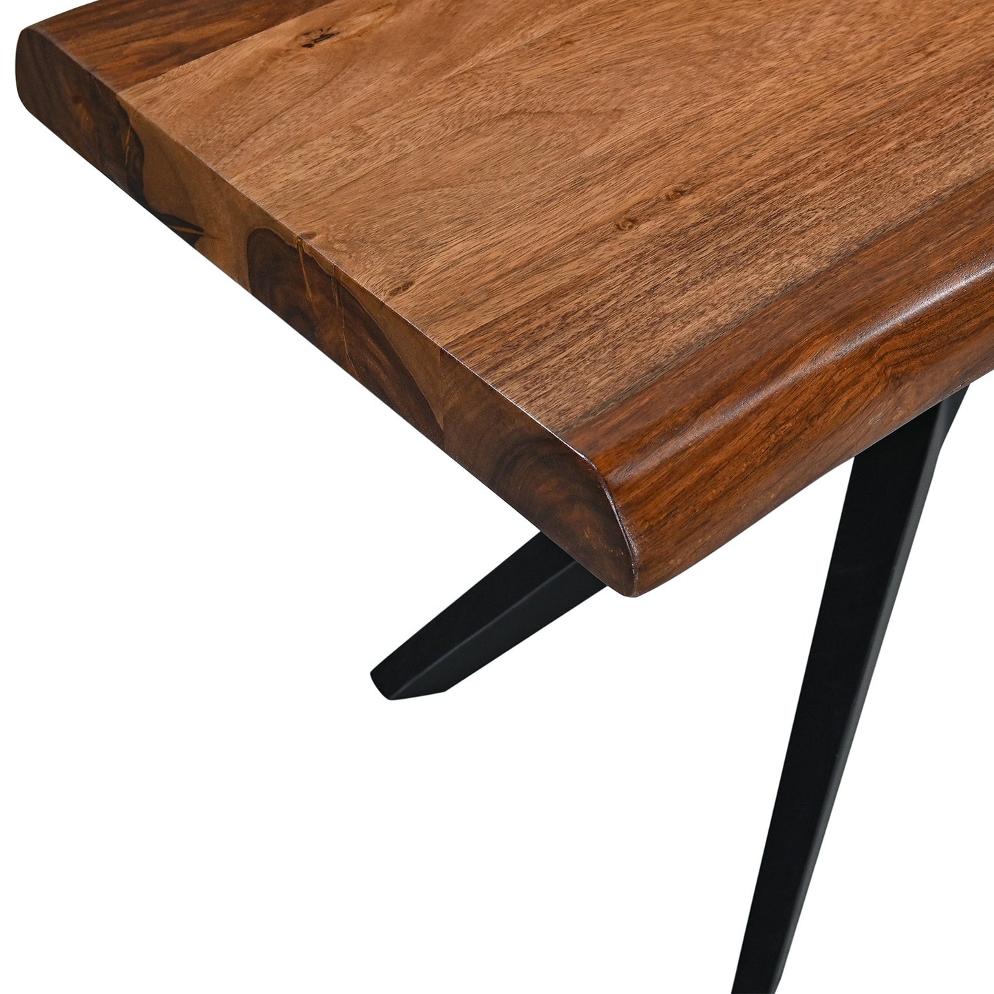 68" Natural Sheesham Wood Dining Bench