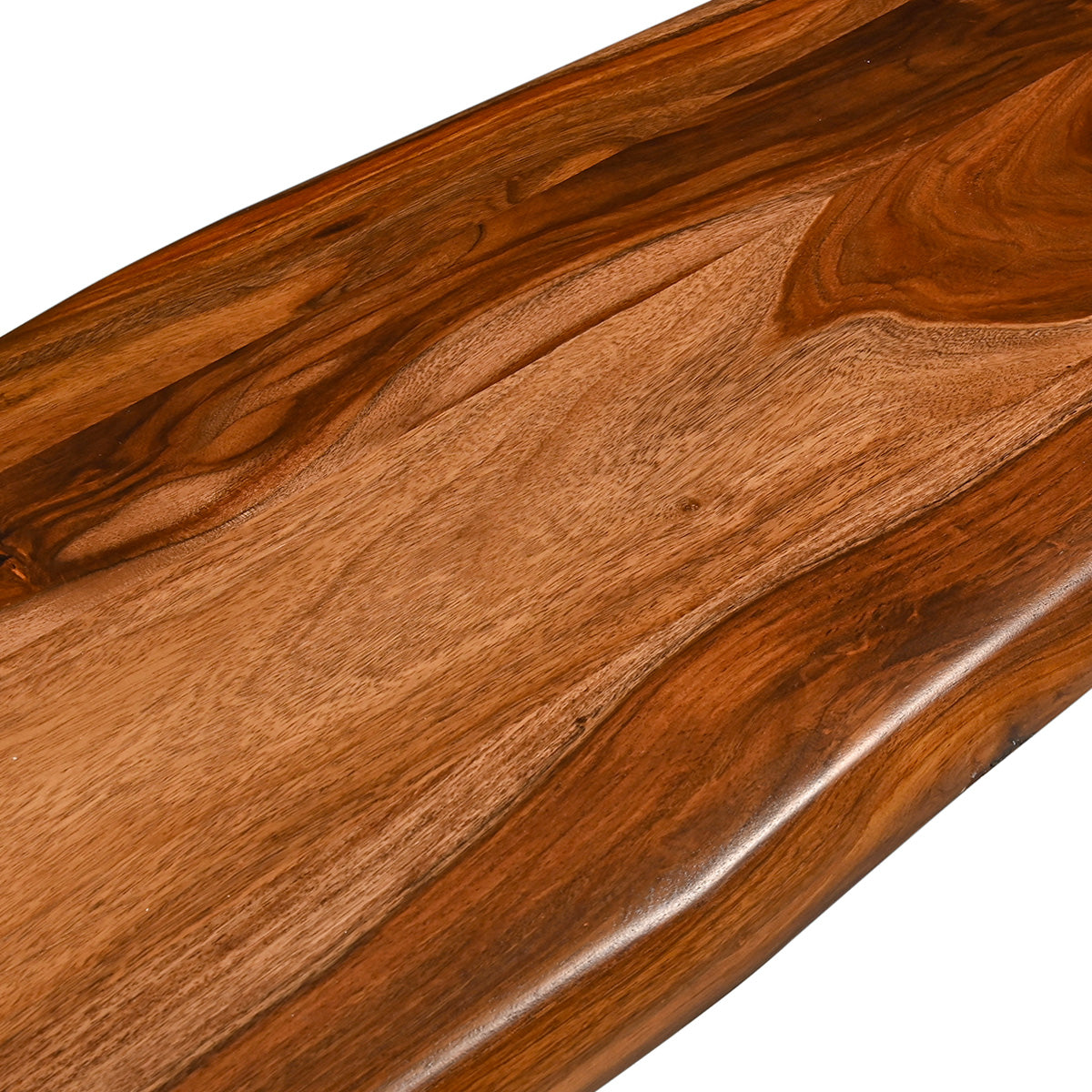 90" Natural Sheesham Wood Dining Bench