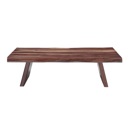 58" Natural Sheesham Coffee Table