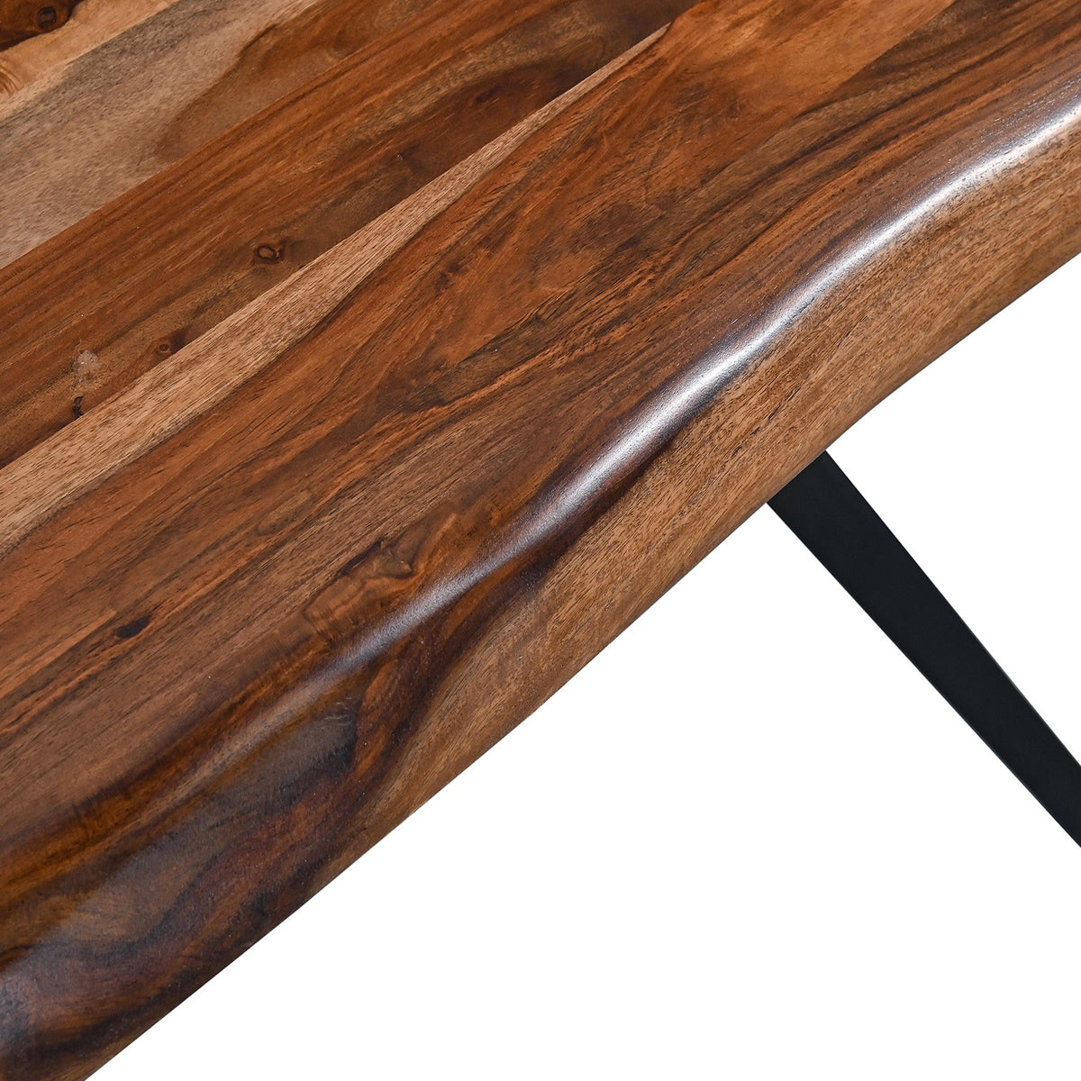72" Natural Sheesham Wood Dining Table