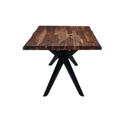72" Natural Sheesham Wood Dining Table
