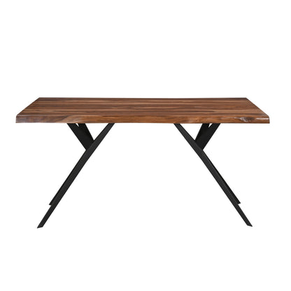 80" Natural Sheesham Dining Table
