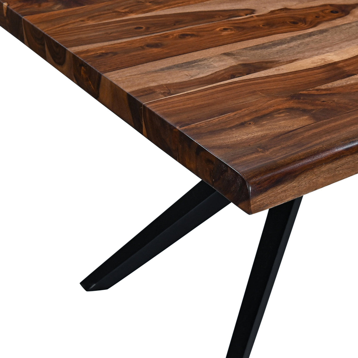80" Natural Sheesham Dining Table