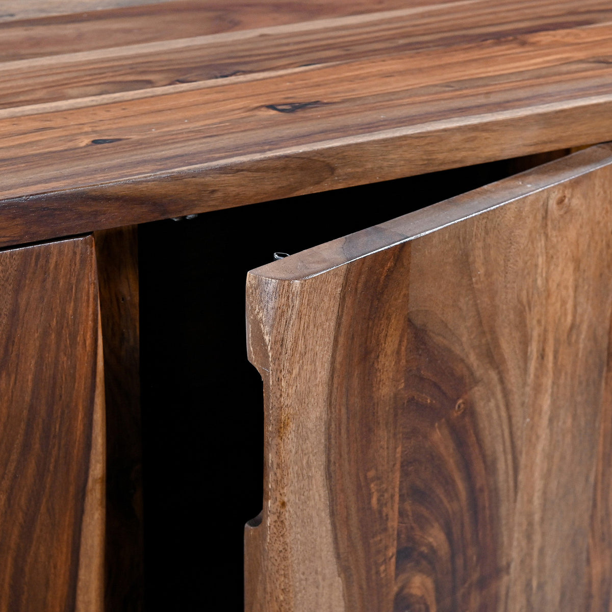 90" Natural Sheesham Wood Sideboard