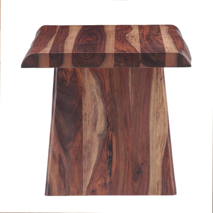 24" Natural Sheesham Side Table