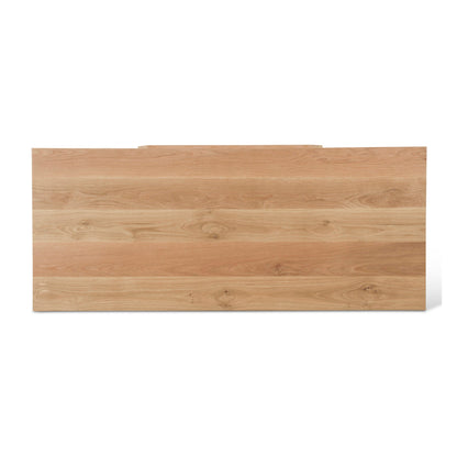58" Natural Oak Wood Coffee Table