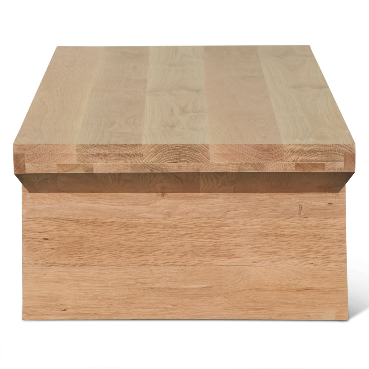 58" Natural Oak Wood Coffee Table
