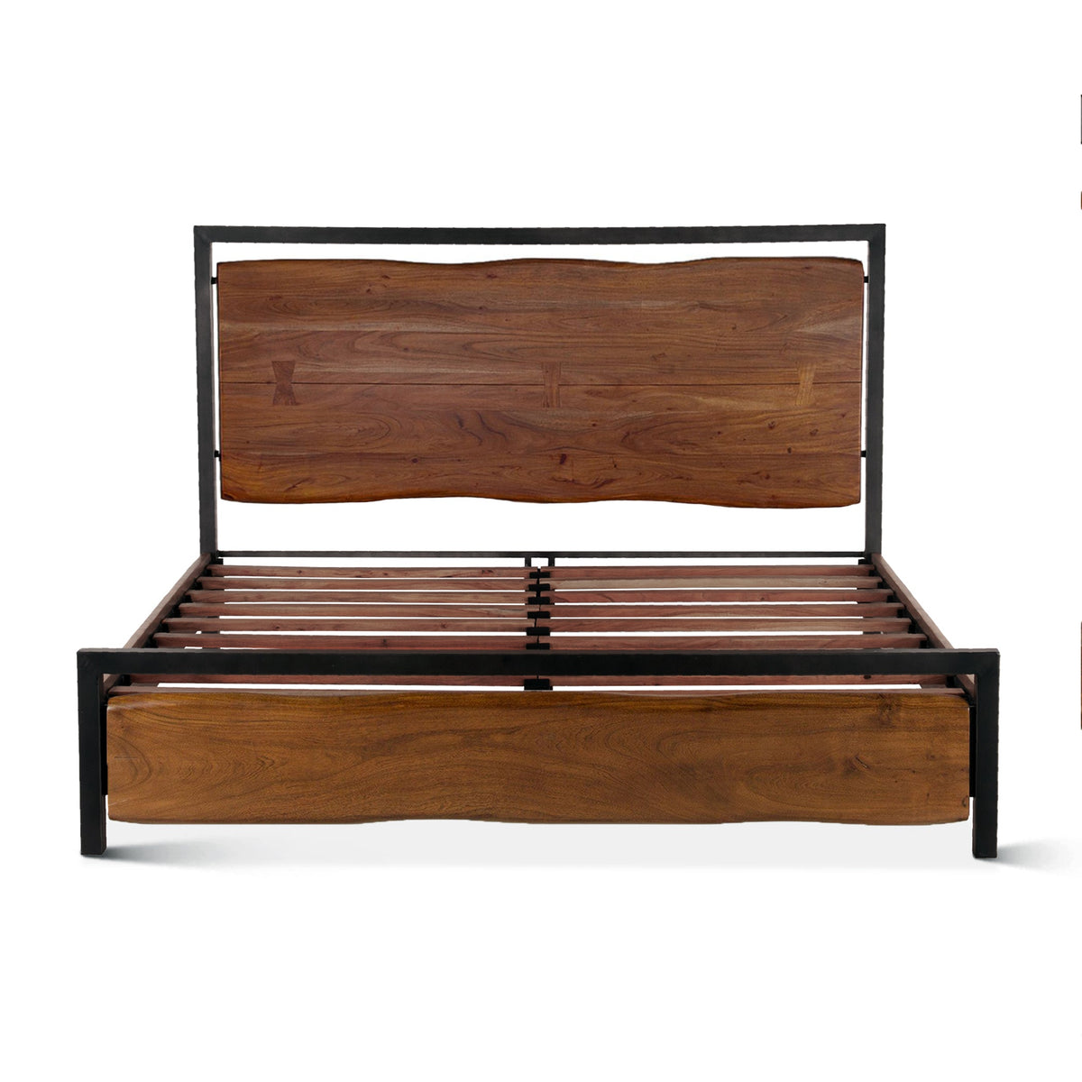 80" Walnut King Size Bed