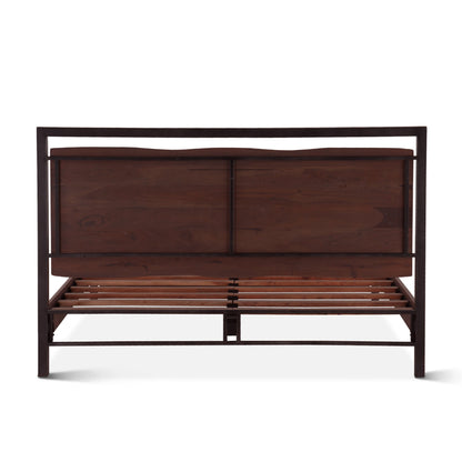 80" Walnut King Size Bed