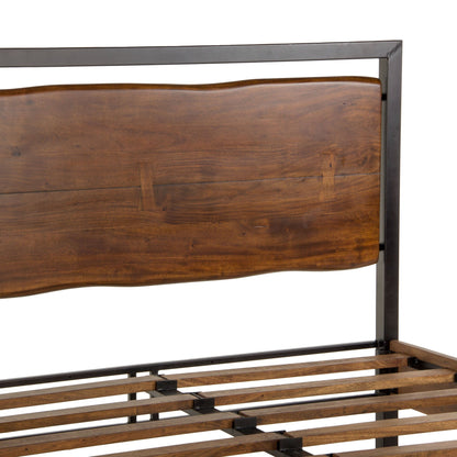 80" Walnut King Size Bed