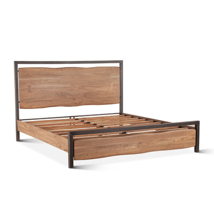 63" Smoked Acacia Queen Size Bed
