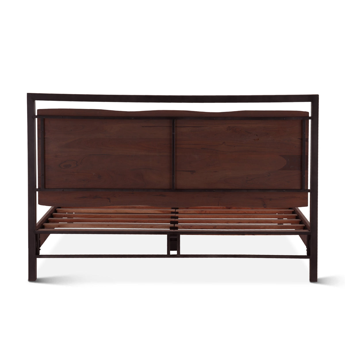63" Walnut Queen Size Bed