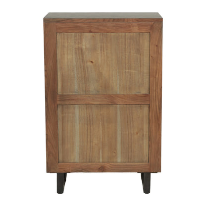 34" Smoked Acacia Wood Chest