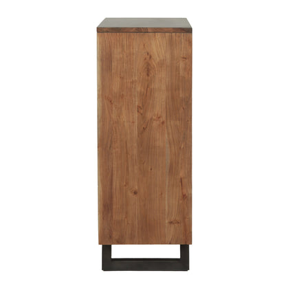 34" Smoked Acacia Wood Chest