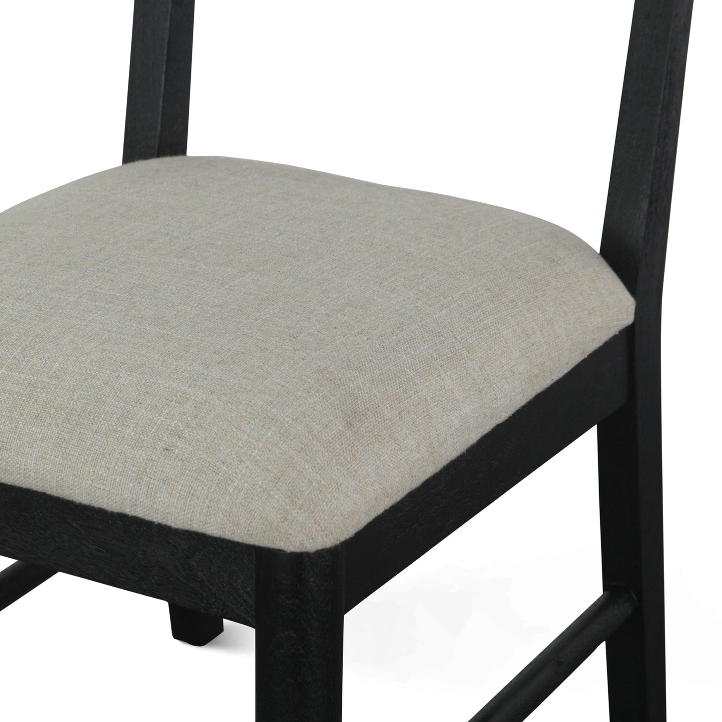 18" Upholstered Dining Chair in Black