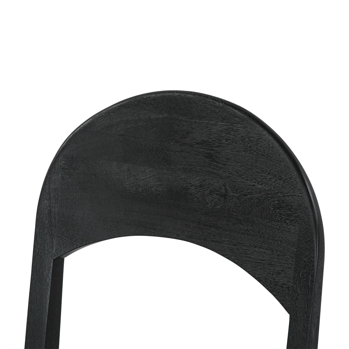 18" Upholstered Dining Chair in Black