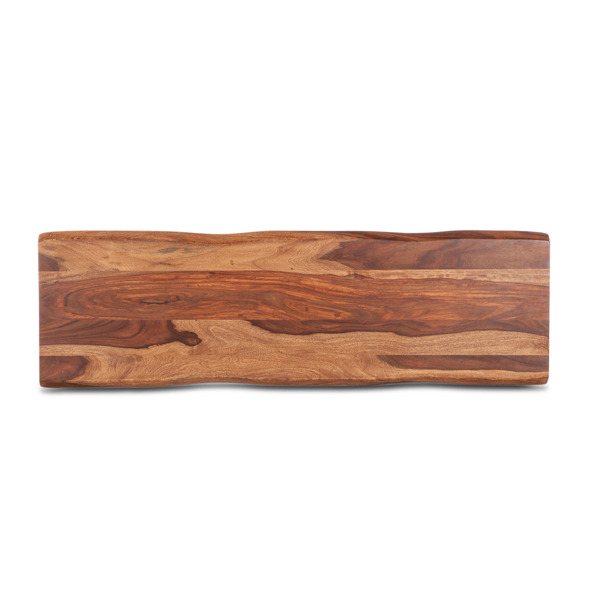58" Natural Sheesham Wood Console Table
