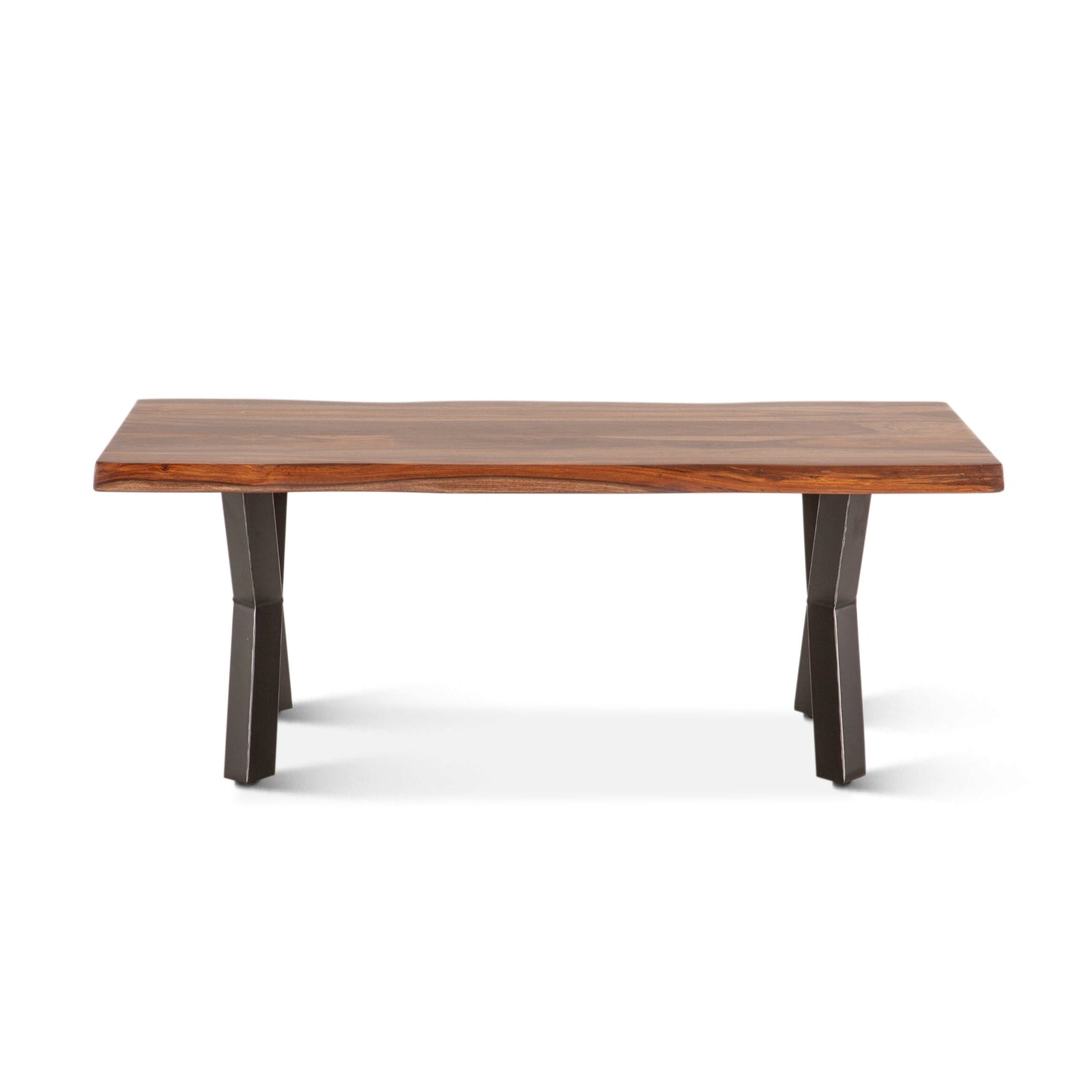 46" Natural Sheesham Wood Coffee Table