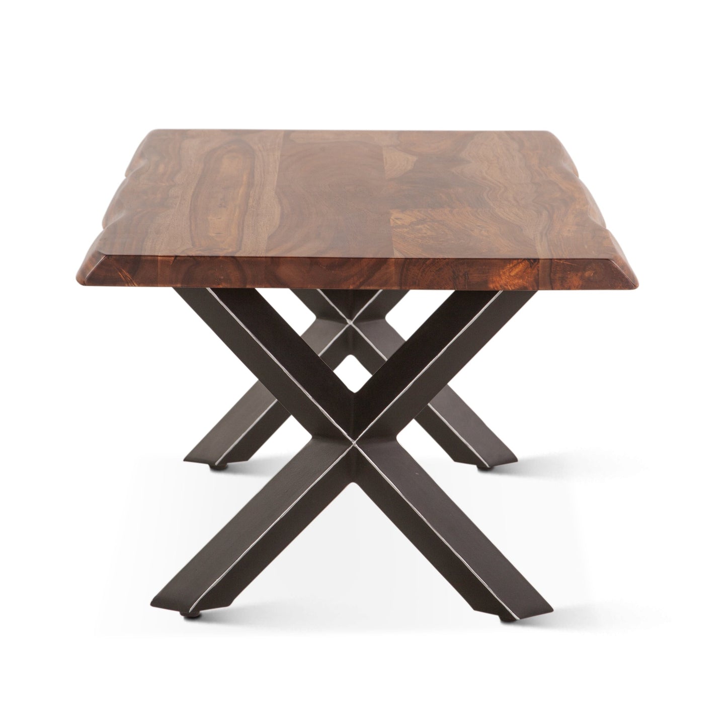 46" Natural Sheesham Wood Coffee Table