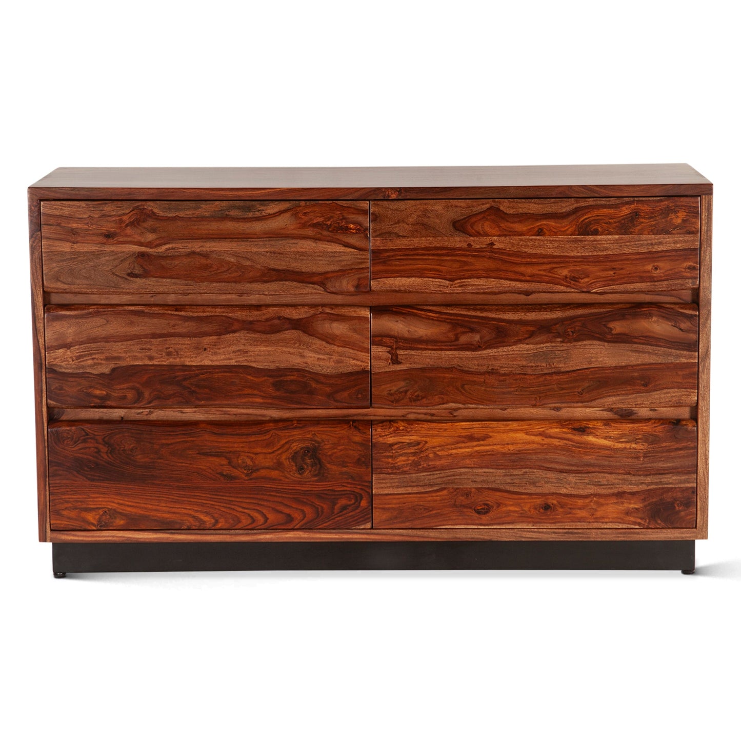 58" Natural Sheesham Wood Dresser