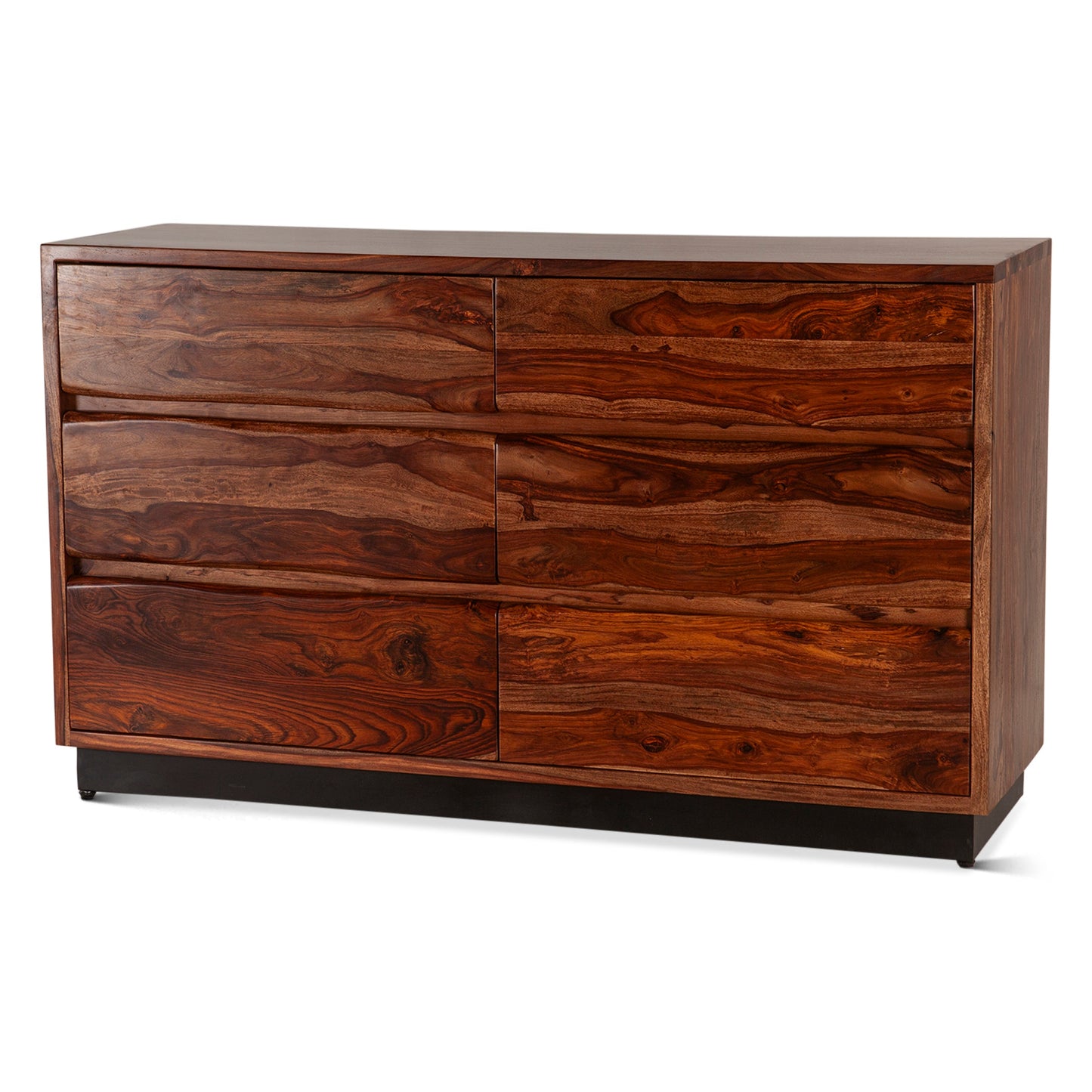 58" Natural Sheesham Wood Dresser