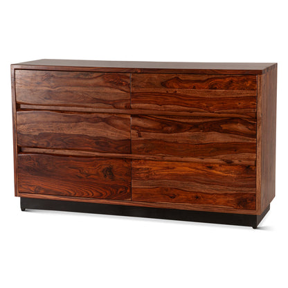 58" Natural Sheesham Wood Dresser