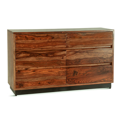 58" Natural Sheesham Wood Dresser