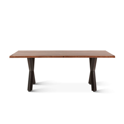 80" Natural Sheesham Dining Table