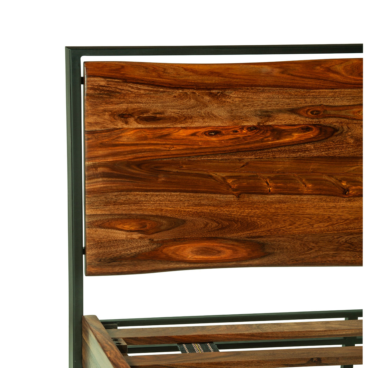 84" Natural Sheesham Wood King Size Bed