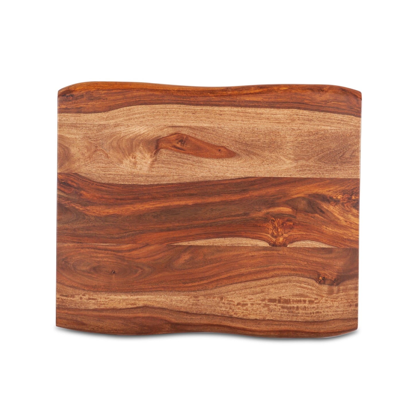 26" Natural Sheesham Wood Side Table