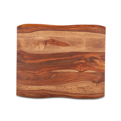26" Natural Sheesham Wood Side Table