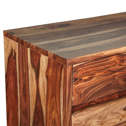 34" Natural Sheesham Tall Chest