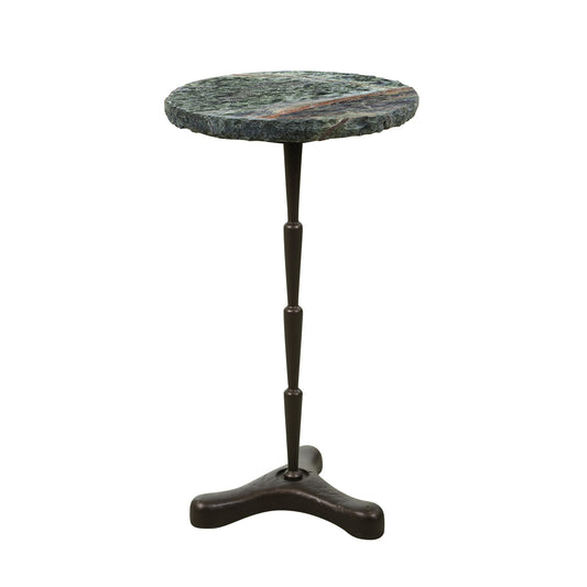 14" Green Bidasar Marble Accent Table