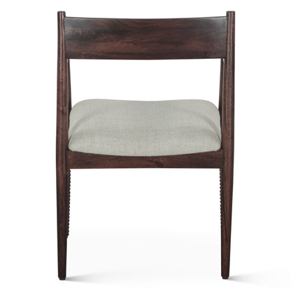 22" Dark Sienna Upholstered Dining Chair