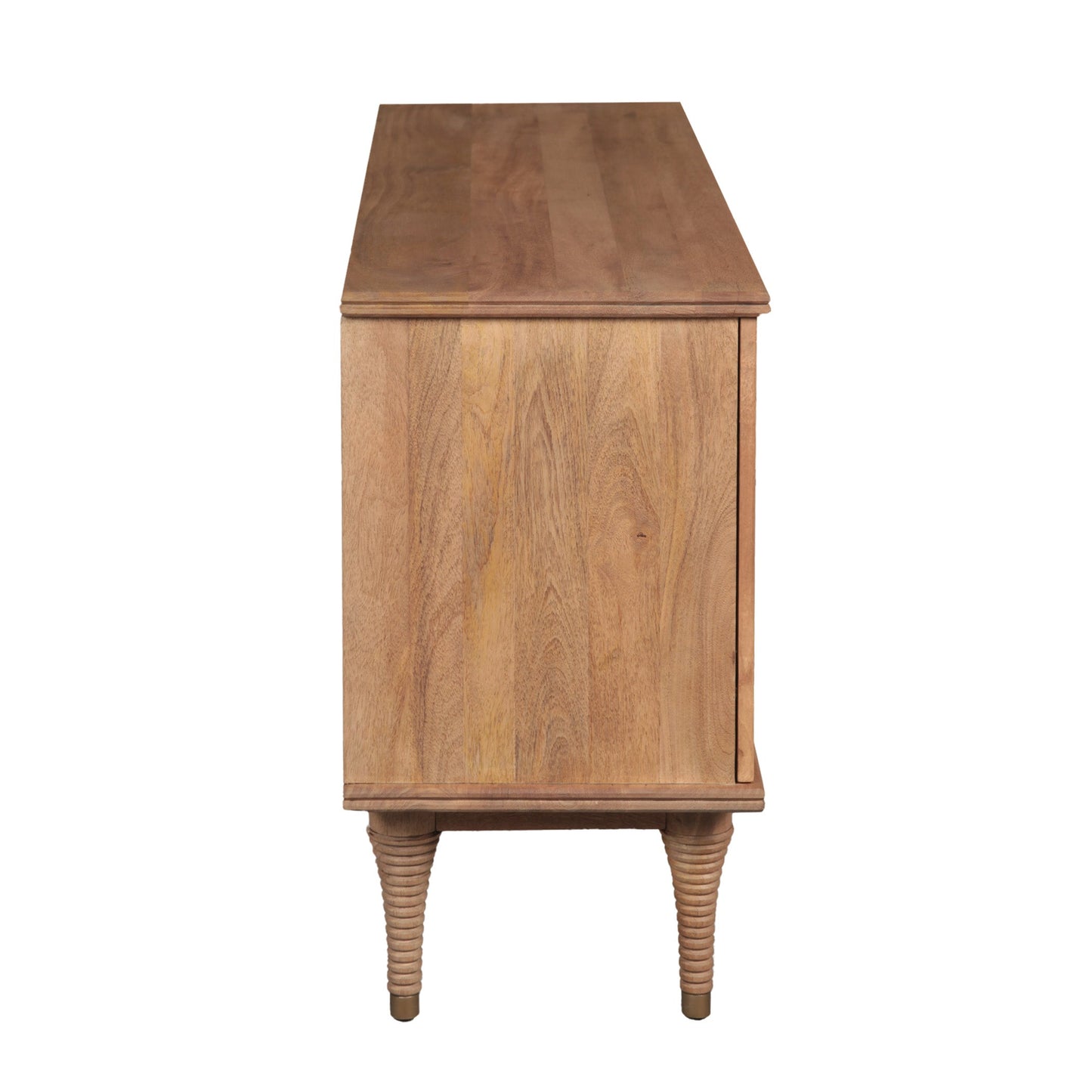 55" Natural Brown Mango Wood Sideboard