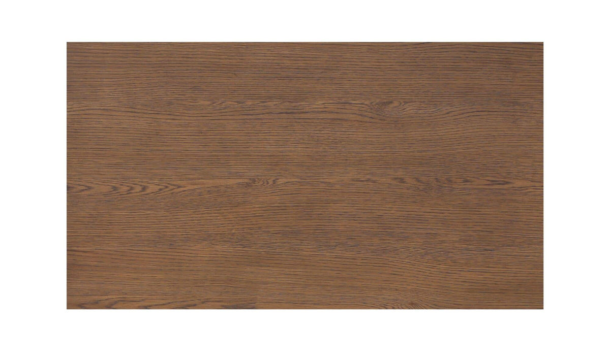 40" Dark Brown Solid Oak Small Coffee Table
