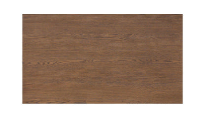 40" Dark Brown Solid Oak Small Coffee Table