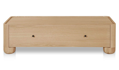 55" Natural Solid Oak Coffee Table