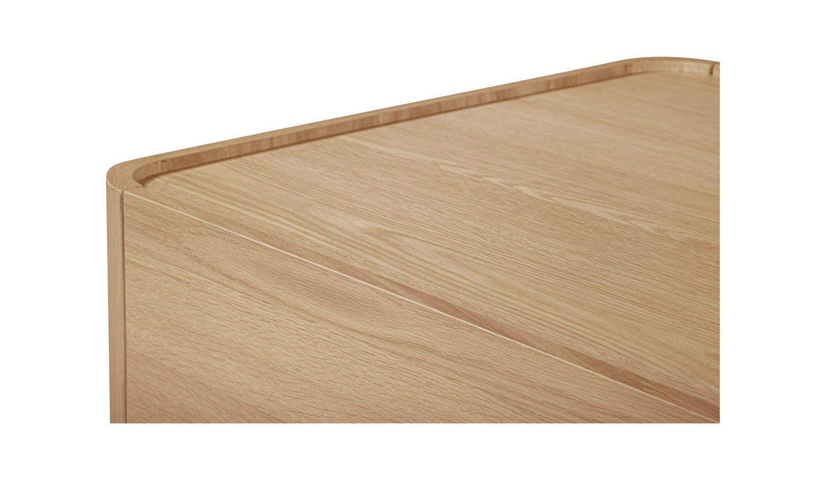 55" Natural Solid Oak Coffee Table