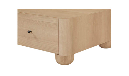 55" Natural Solid Oak Coffee Table